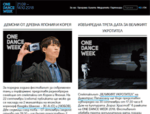 Tablet Screenshot of onedanceweek.com